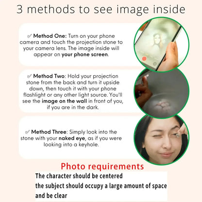 Personalized Projection Photo Bracelet SILVER PLATED