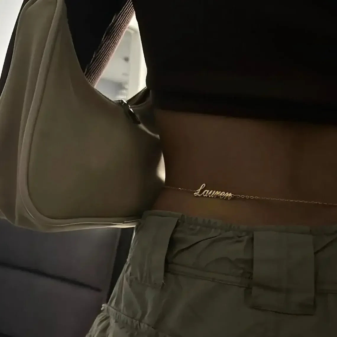 Personalized Name Belly Chain – Custom Waist Jewelry for Women Platinum Plated / United States / 60 plus 20cm(31inch)