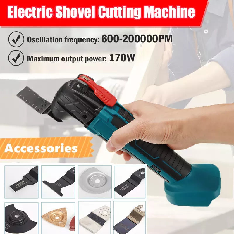 Electric shovel cutting and trimming machine