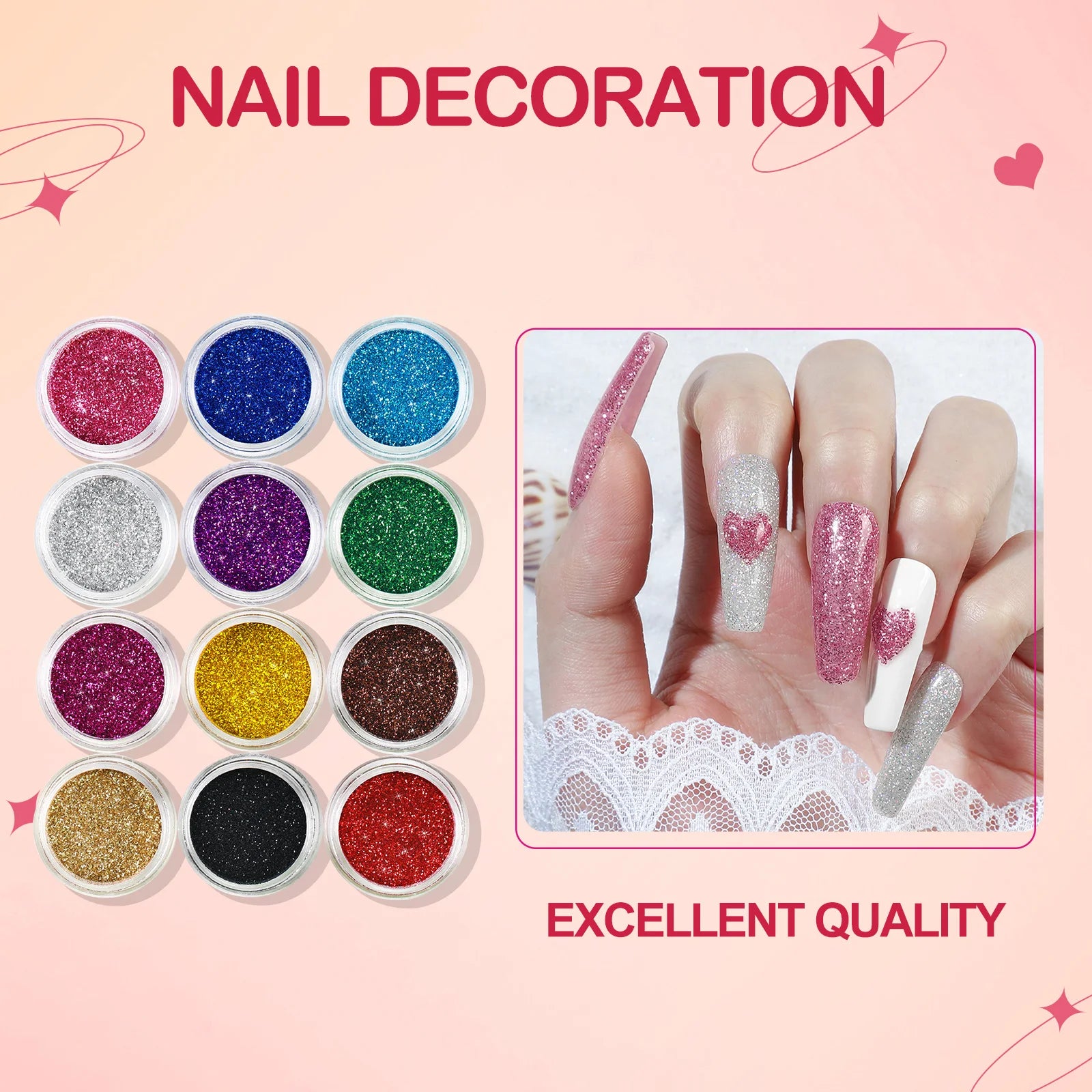 Acrylic Nail Kit with 36W UV LED Nail Lamp Base Top Coat Suitable for Nail Extension and Decoration Nail Tools