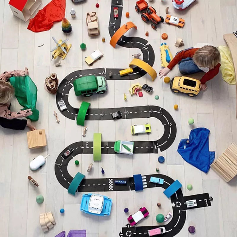 DIY Traffic Toys for Children Road Building