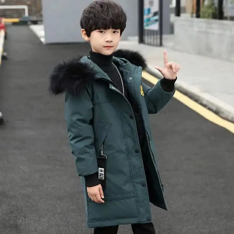 Winter Boys Thicken Long Jackets