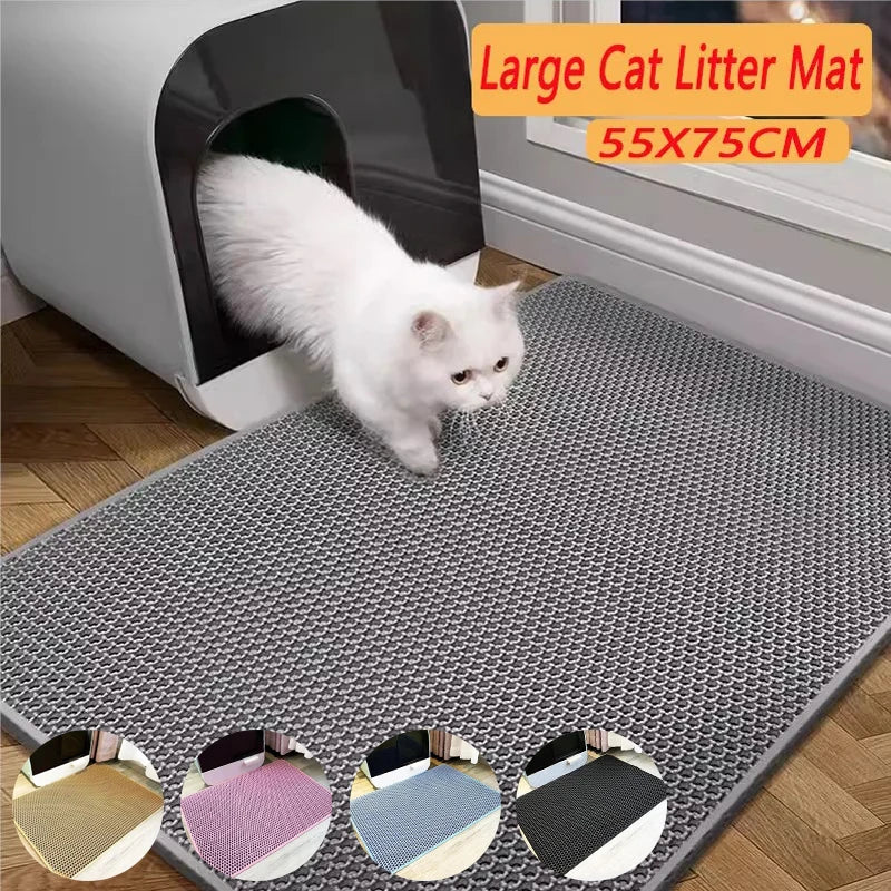 Double Layer Cat Litter Mat Pet Toilet