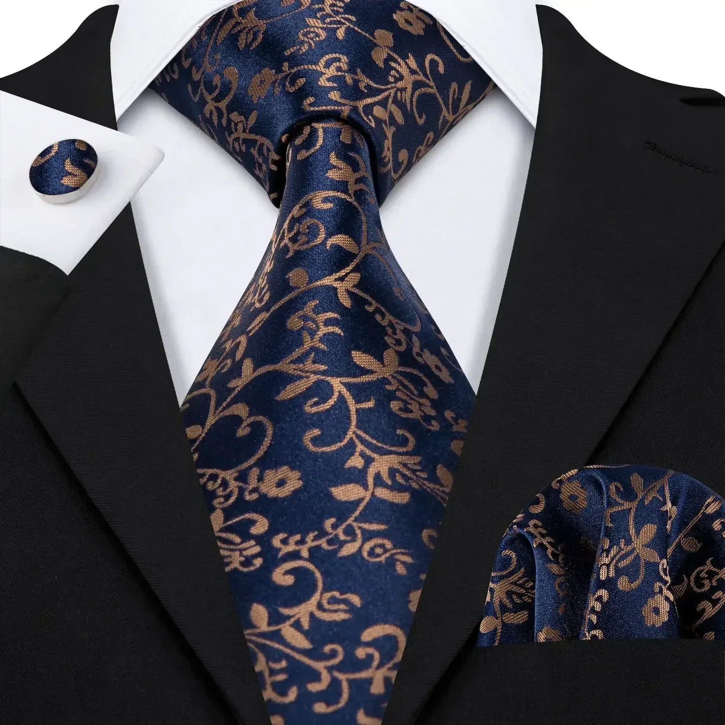 Red Skull Silk Tie Set with Handkerchief – Designer Men’s Necktie for Wedding, Business & Parties 5049 / United States