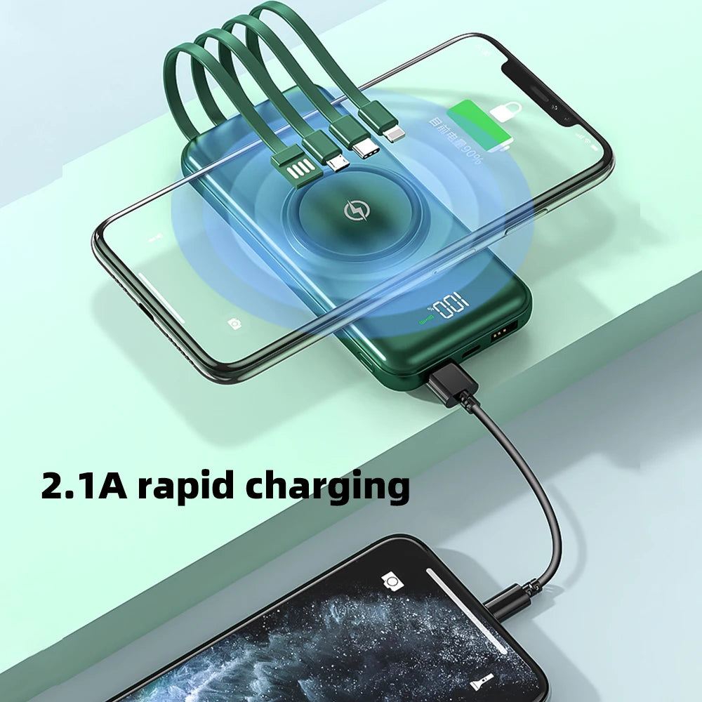 20000mAh Wireless Power Bank Fast Charging