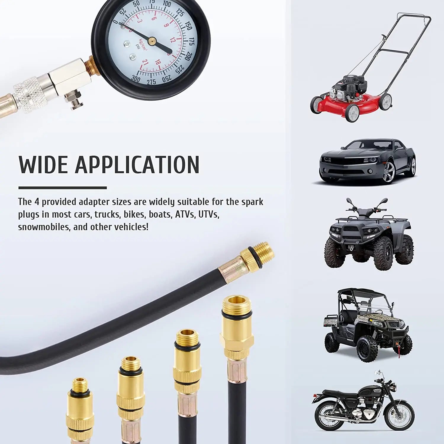 Petrol Engine Cylinder Compression Tester Kit