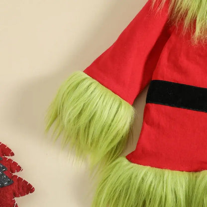 Kids’ Christmas Plush Pants Set – Boys & Girls 2-Piece Holiday Outfit