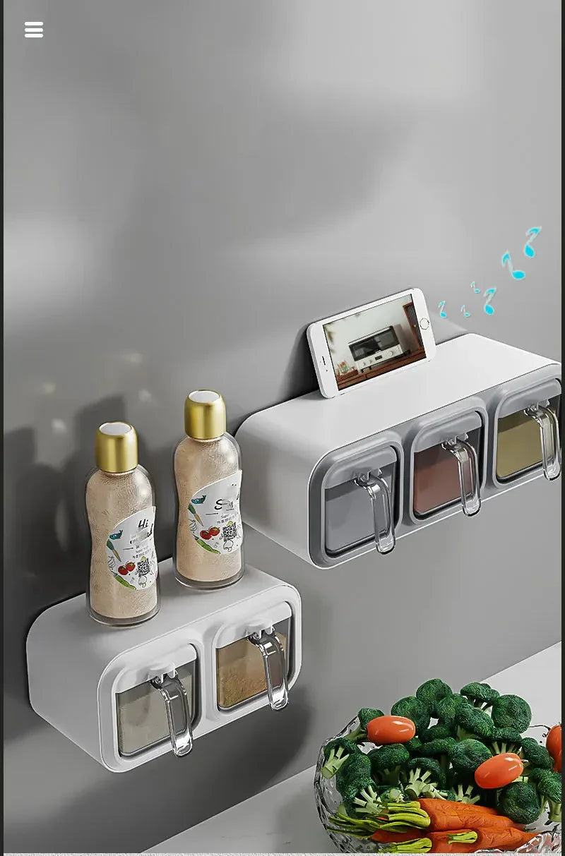 Wall Mount Spice Rack Organizer A1