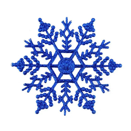 Pack Multi-Color Fake Snowflakes Blue 12pcs / United States