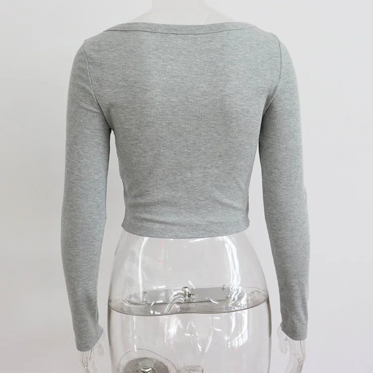 Long Sleeve Crop Top