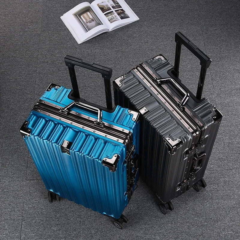 Universal Wheel Boarding Check Large Capacity Solid Suitcase Trolley Luggage