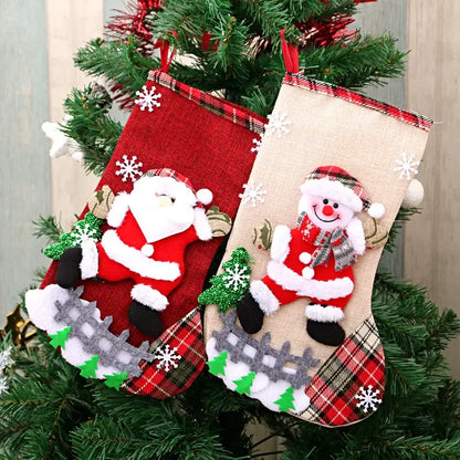 Christmas Socks & Candy Gift Bag Set 19x24cm / United States / B