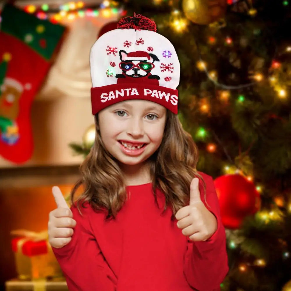 LED Christmas Beanie Hat
