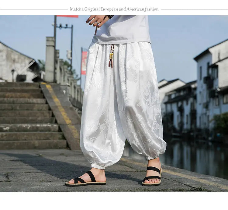 Wide Leg Casual High Quality Male Trousers Brand