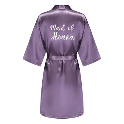Mother Shower Gift Bridesmaid Wedding Short Robes As the photo show 1 / S