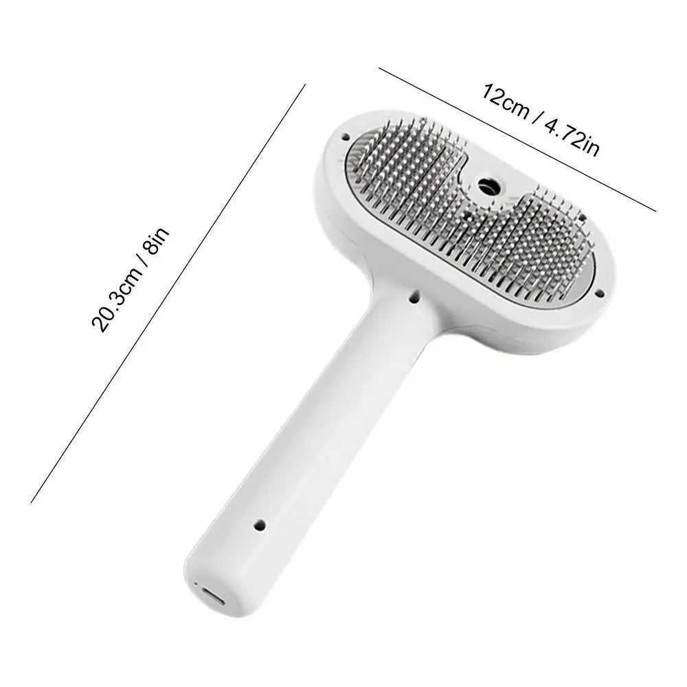 Dog and cat steam brush pet Self Cleaning and grooming