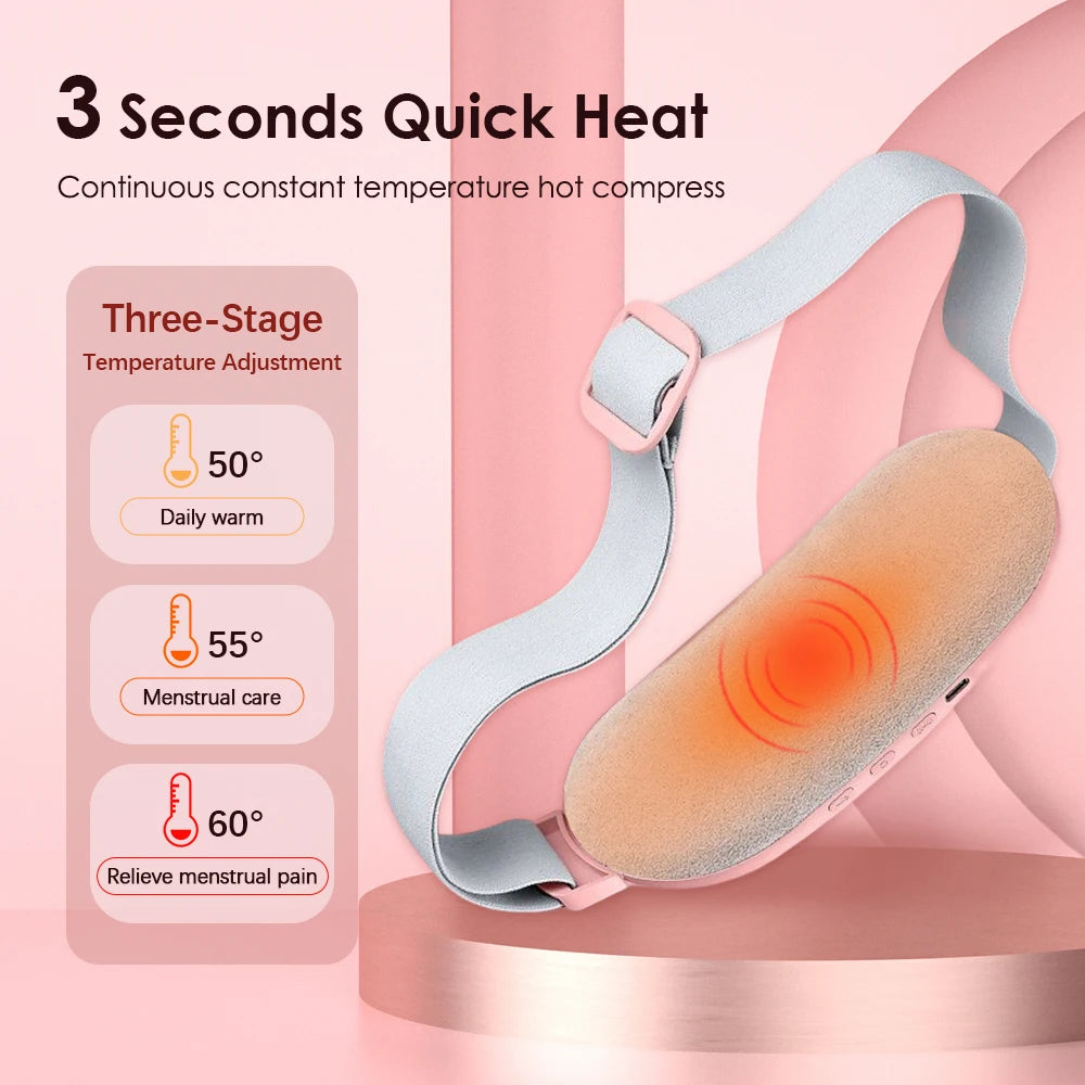 Electric Period Cramp Relief Massager with Heating Pad