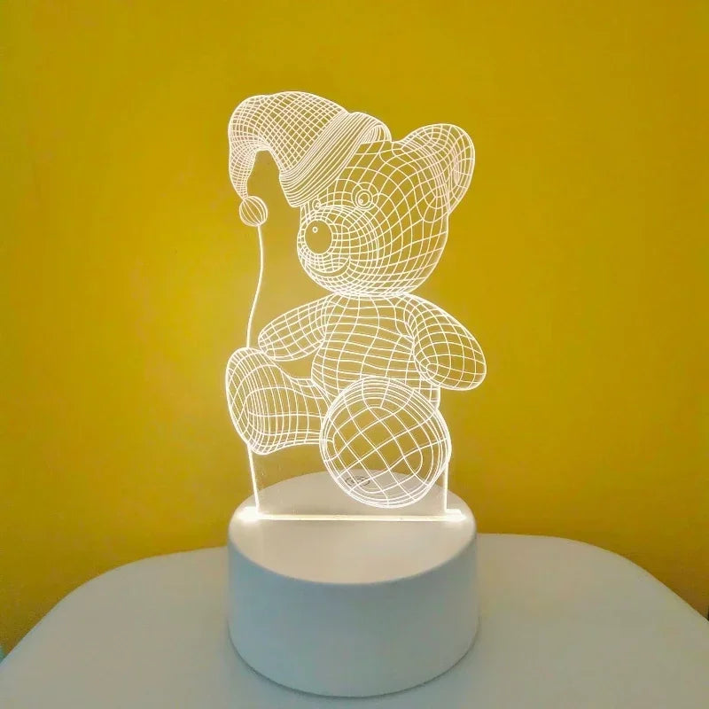 Romantic Love 3D Acrylic Led Lamp