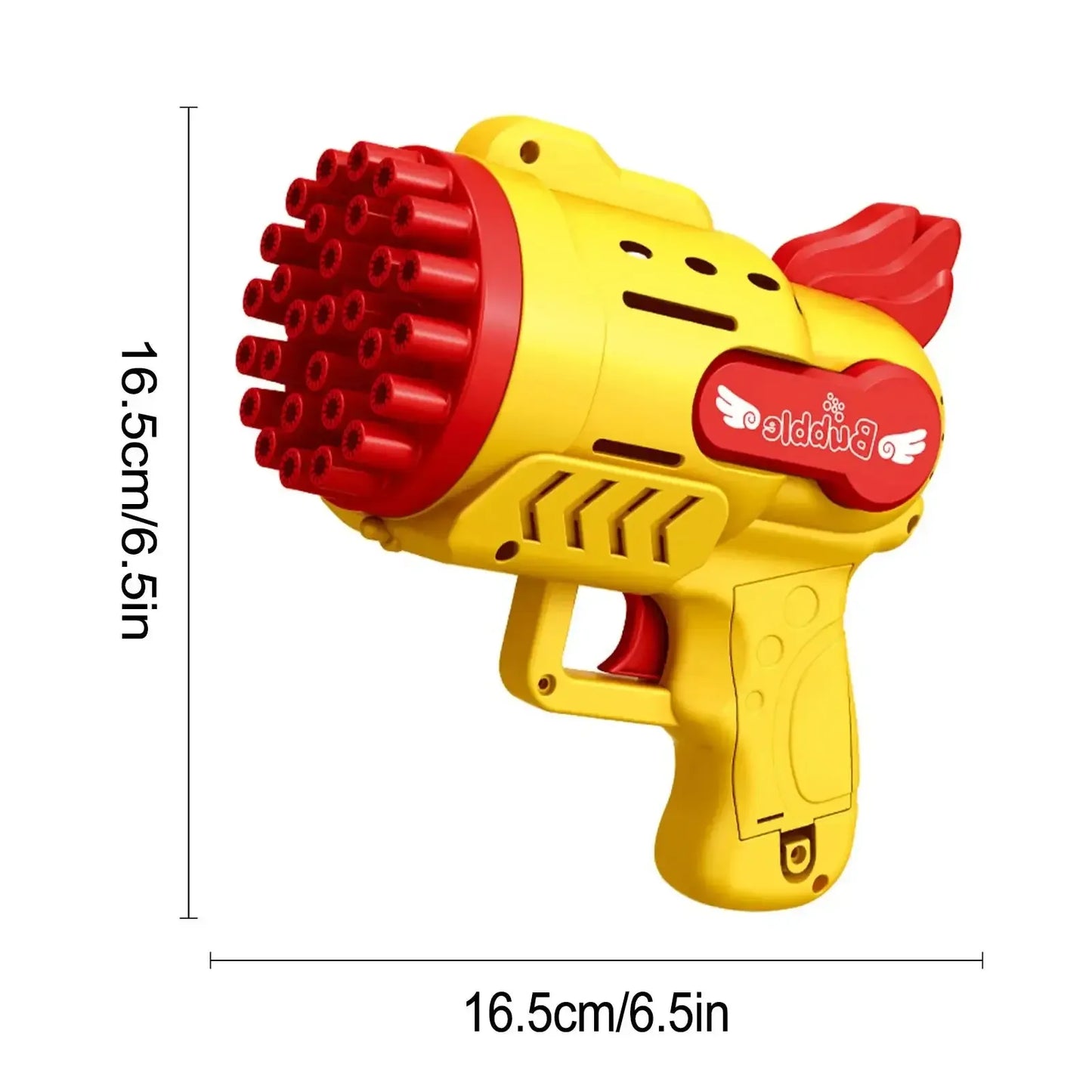 Bubble Gun Kids Toys Automatic Soap Rocket Bubbles Machine Outdoor Wedding Party Toy Birthday Gifts 29 holes Yellow