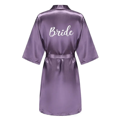 Mother Shower Gift Bridesmaid Wedding Short Robes As the photo show 6 / S