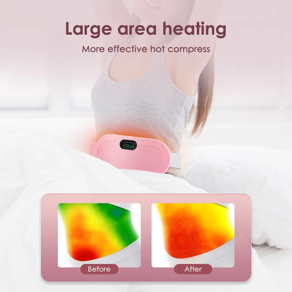 Electric Period Cramp Relief Massager with Heating Pad