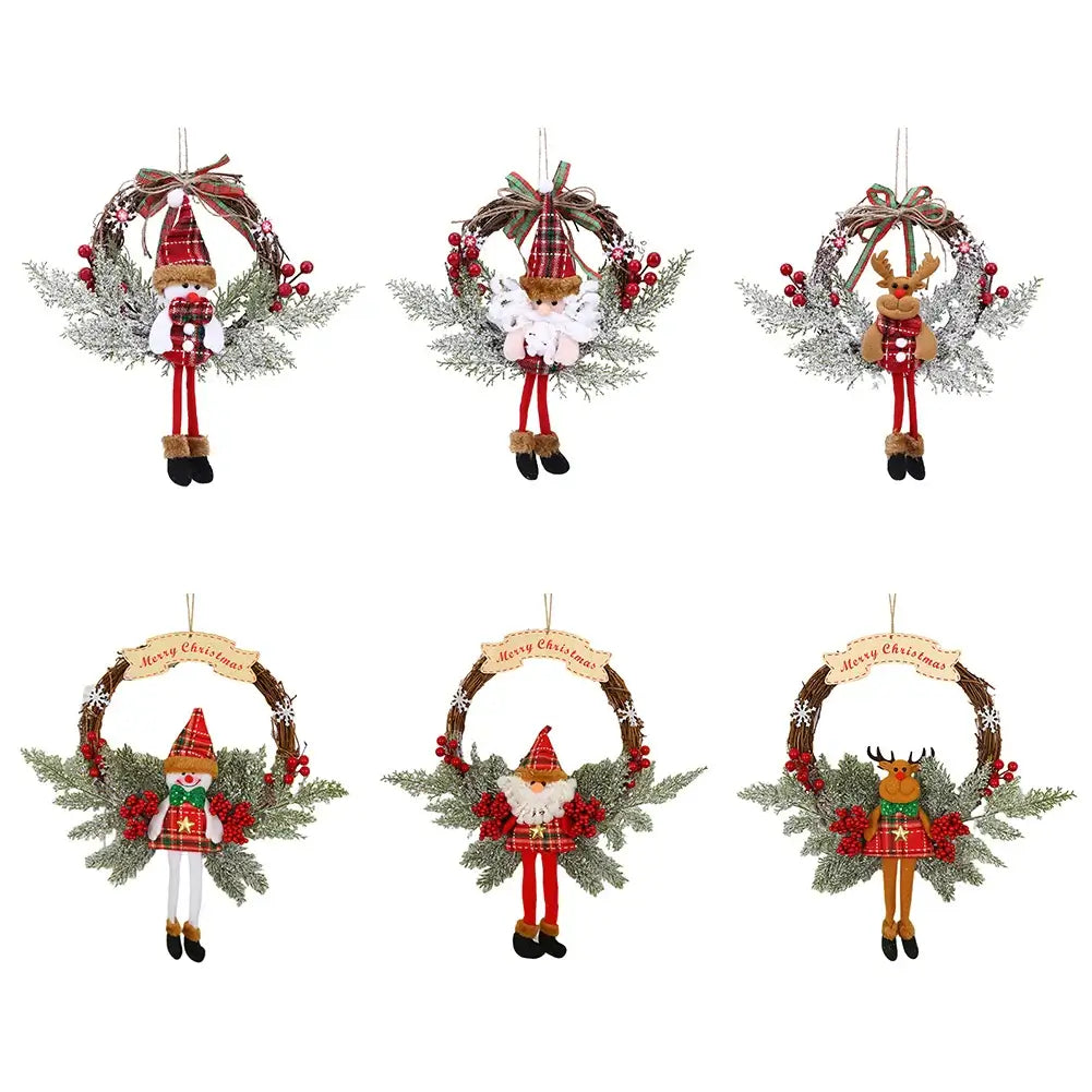 Artificial Christmas Door Wreath & Garland Décor 1Pcs / United States