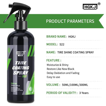 Car Tire Shine Spray Multi-purpose Tire Wheel Polishing Protection United States / 100ml