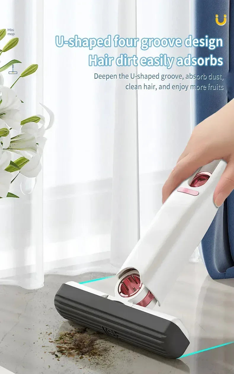 Folding Mini Mop with Self-squeezing 1 Handle 1 Head