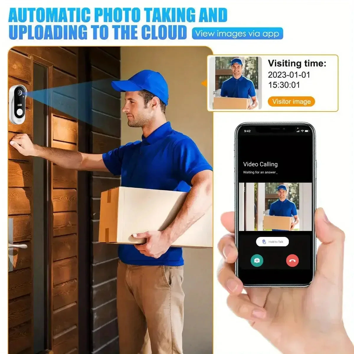 Wireless HD Doorbell Camera NO CARD / United States