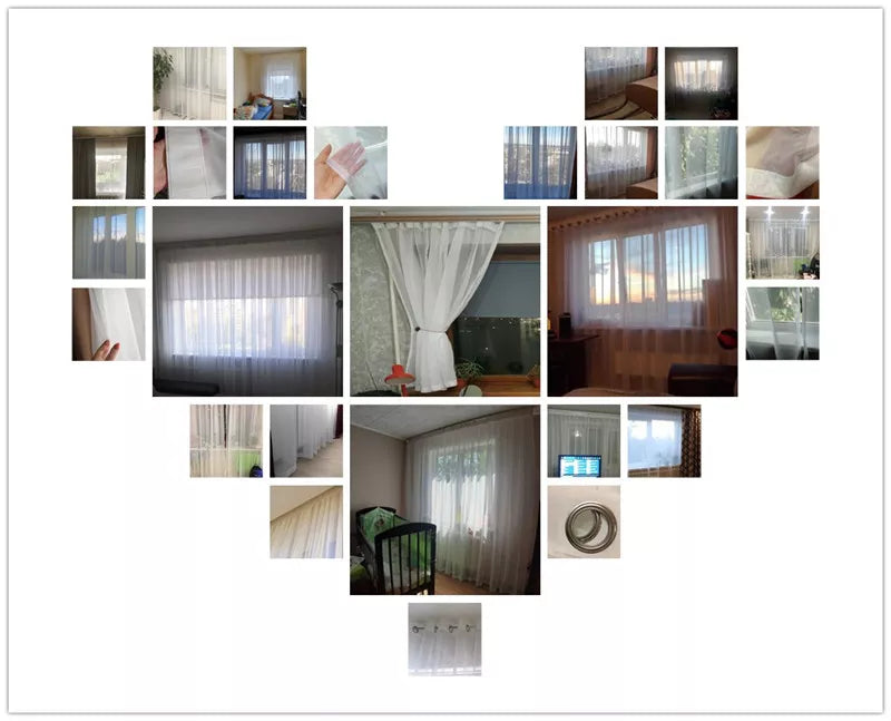 Europe Solid White Yarn Curtain