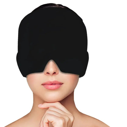 Hot Cold Therapy Headache Migraine Relief Cap Black
