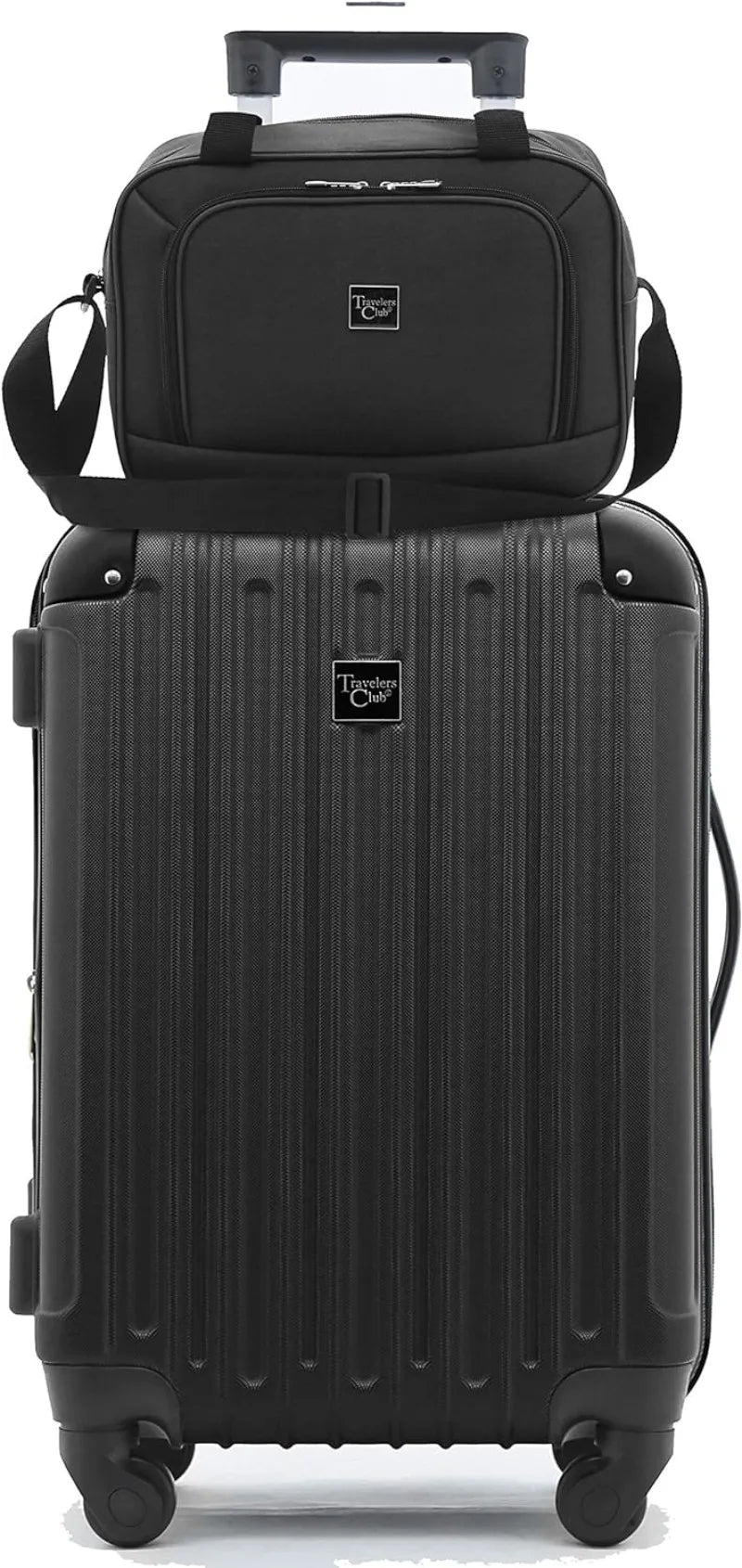 Club 4-Piece Luggage Travel Set, Expandable, Black