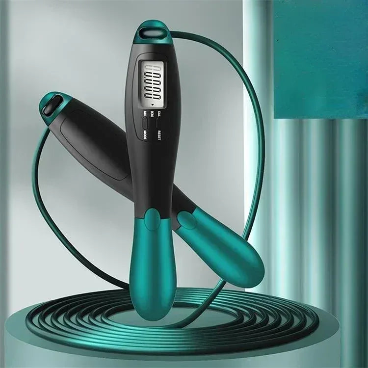 Adjustable Cordless jump rope Fitness gym Green rope