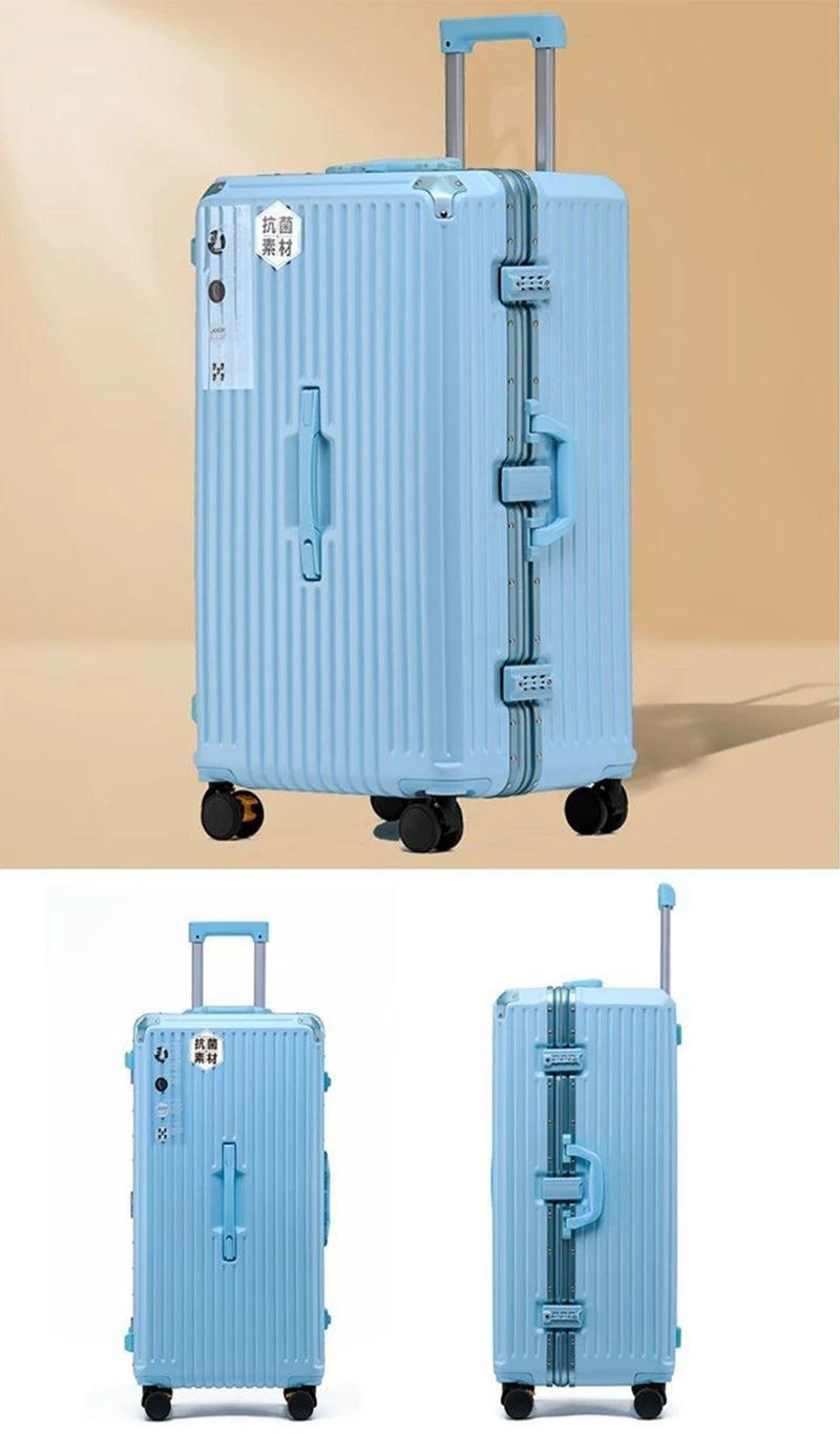 Aluminum Frame Boarding Box Rolling Suitcase