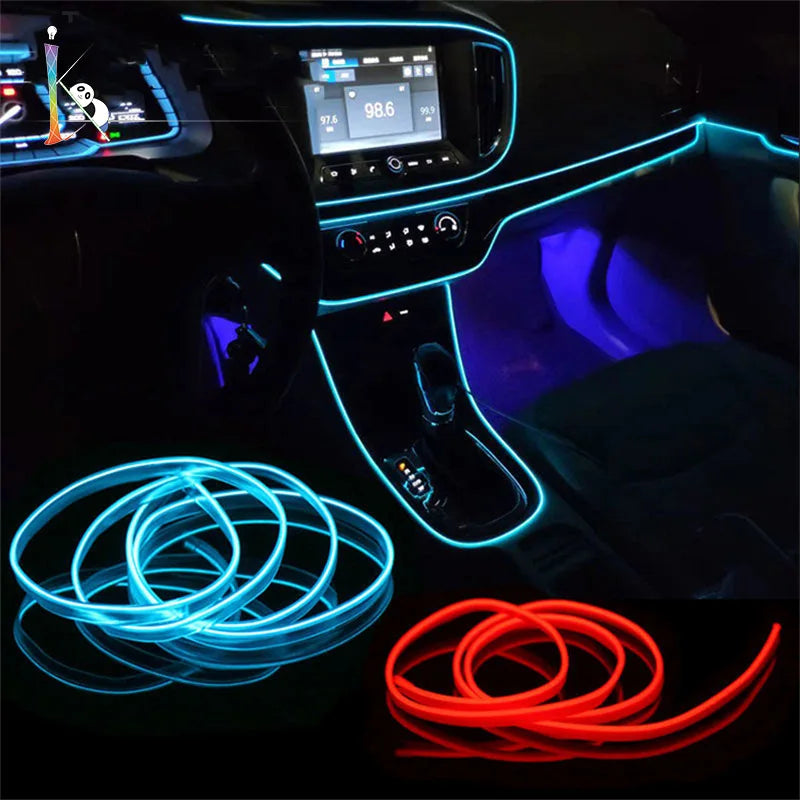 Neon LED Light Glow EL Wire String Strip Rope