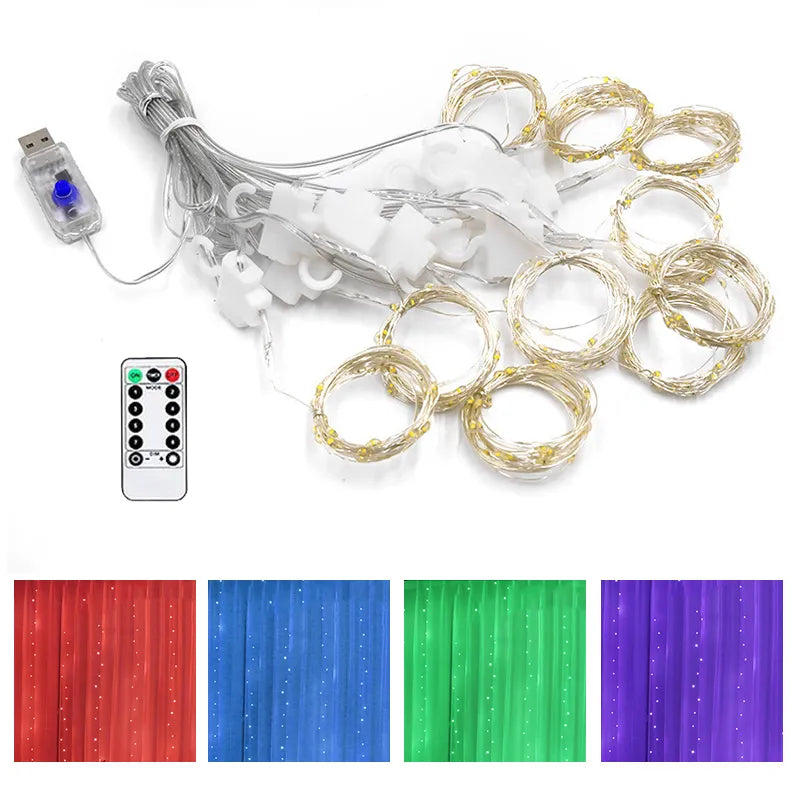 Curtain LED String Lights