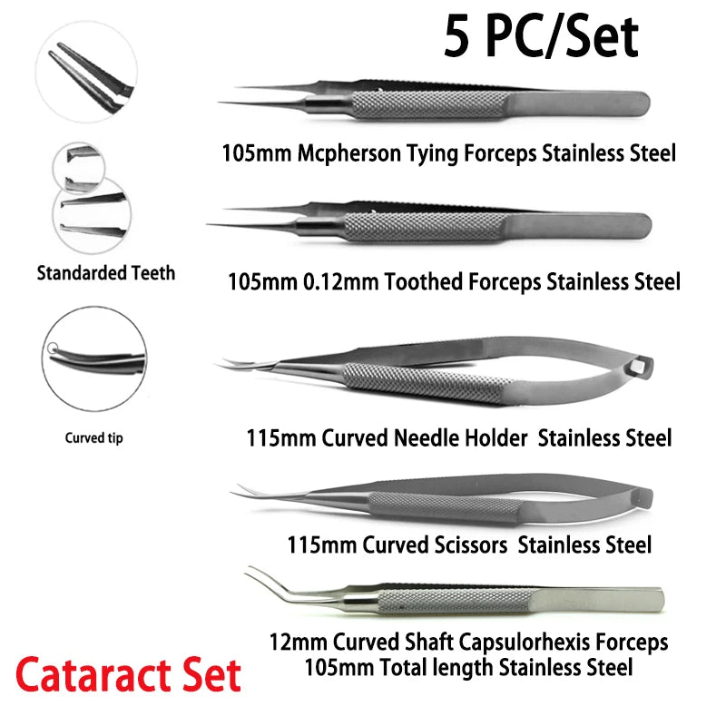 Cataract Set Phaco Set Tweezers