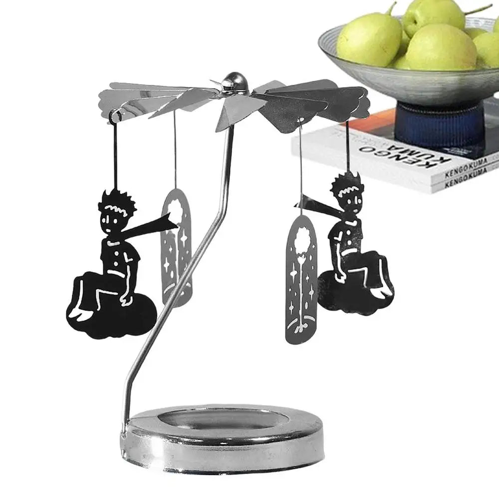 Candle Holder Thermal Rotating Candlestick Thanksgiving Table Decoration