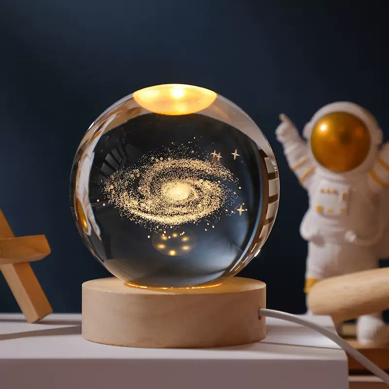 Galaxy Night Light Crystal Ball