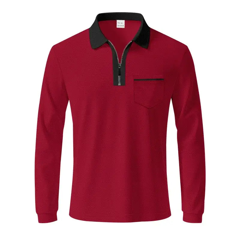Men’s Quick-Dry Long Sleeve Polo Shirt