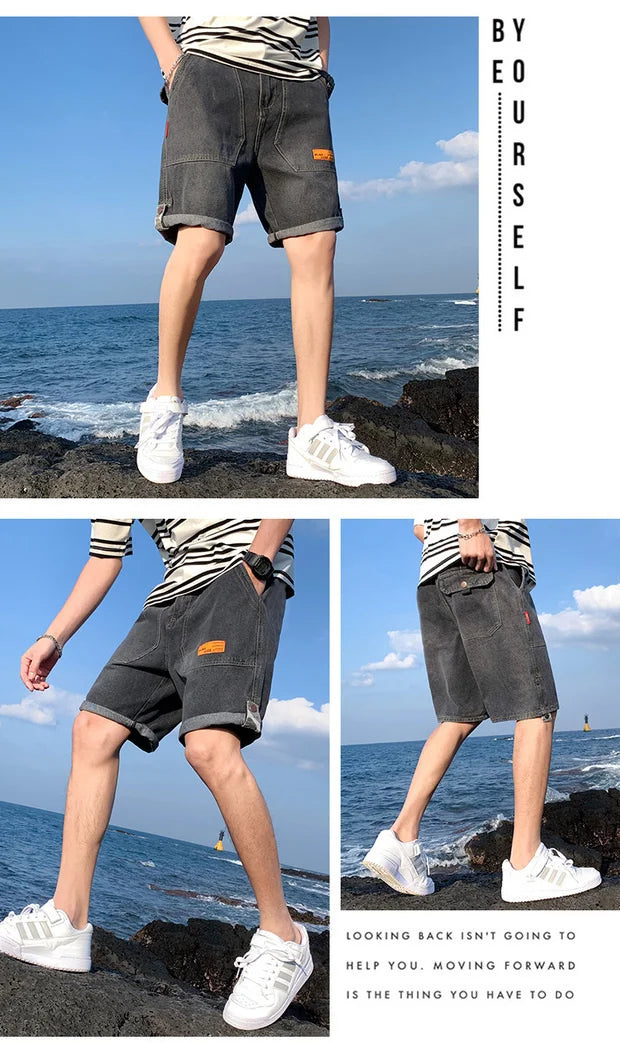 Short Loose Label Denim for men