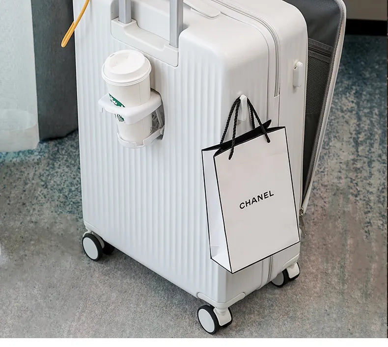 Multifunctional Password Lock Travel Suitcases with Wheels