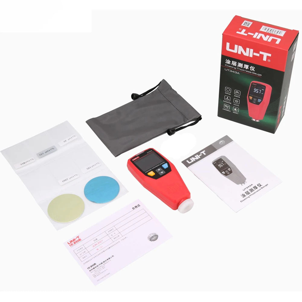 UNI-T UT343A UT343D Car Paint Coating Thickness Gauge