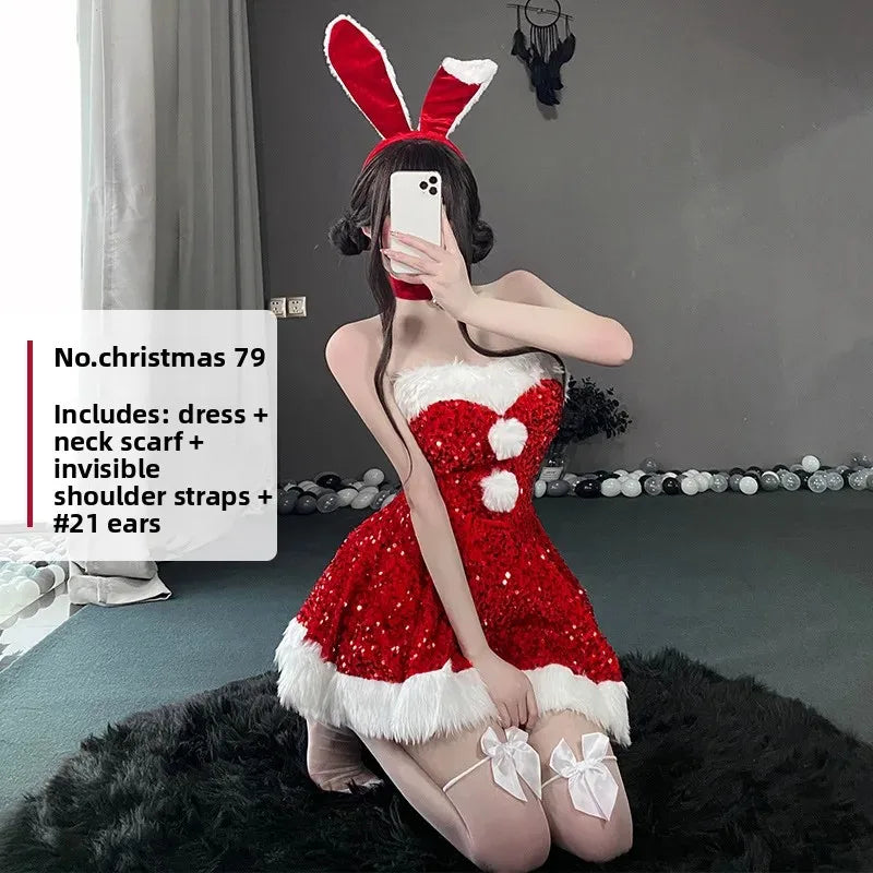 Christmas Rabbit Girl Cosplay Costume