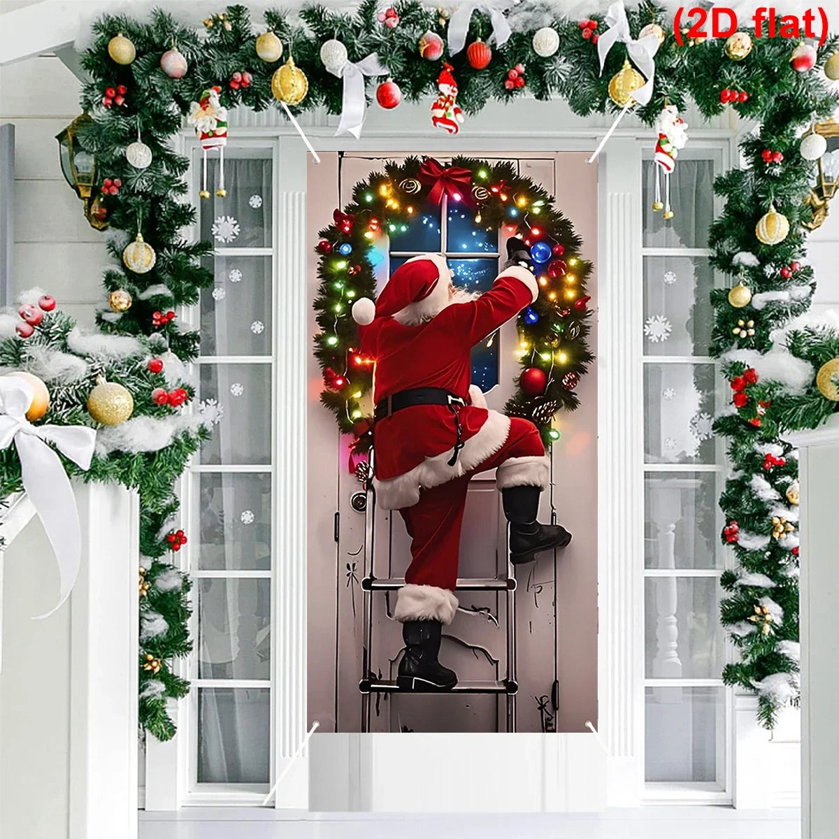 Santa Claus Christmas Door Banner