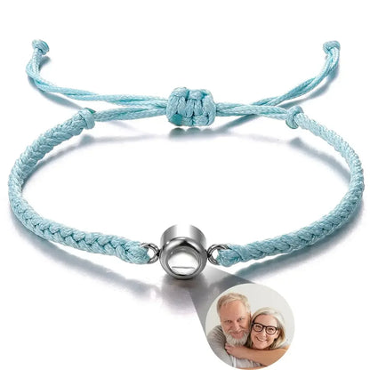 Custom Bracelets with Picture inside Style 16 / Rose Beads / United States