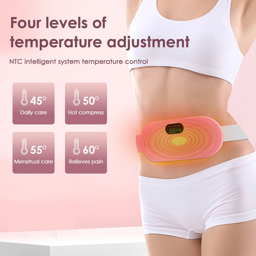 Electric Period Cramp Relief Massager with Heating Pad