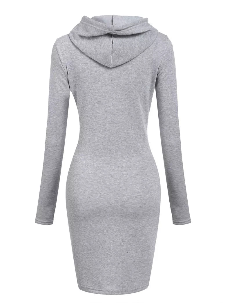 Spring Autumn Sweatshirt Long-Sleeved Dress