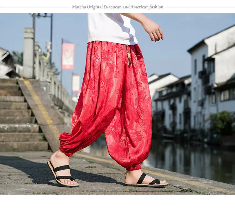 Wide Leg Casual High Quality Male Trousers Brand