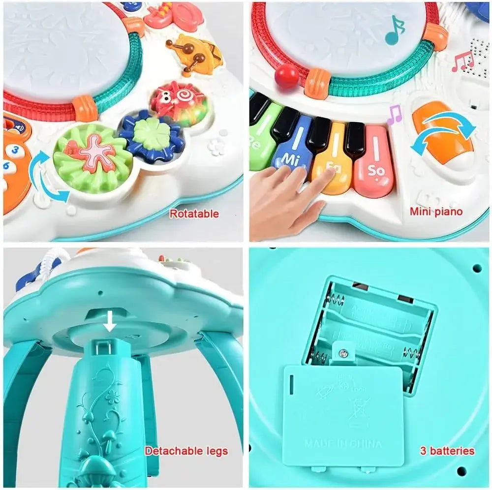 Baby Activity Learning Musical Table Toy – Educational Play Center for 6 Months to 3 Years